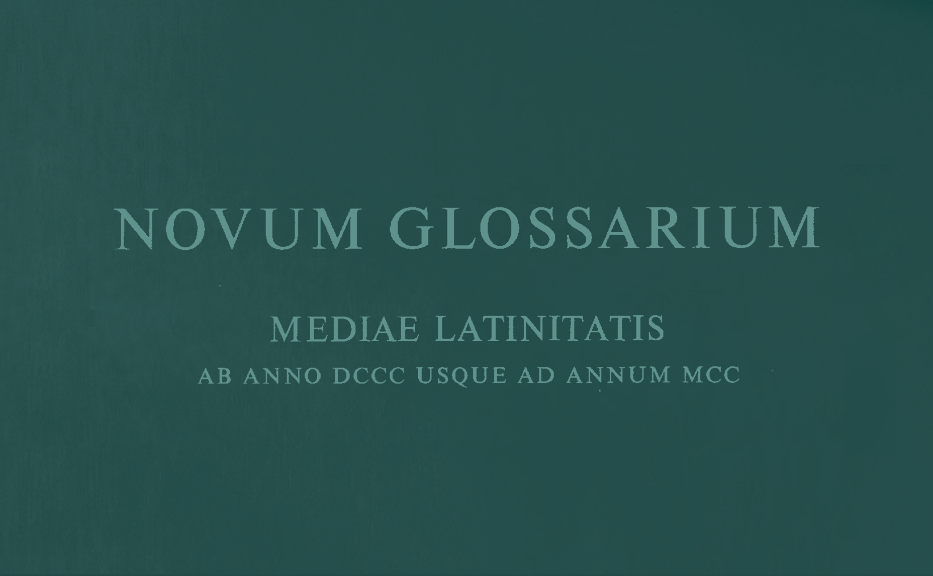 Novum glossarium
